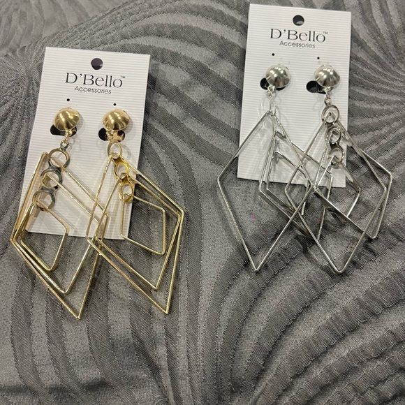 Clip earrings in silver and gold both for the price of one they are new - Picture 2 of 4